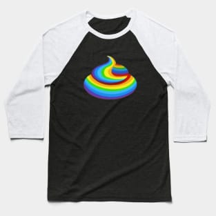 Rainbow Poop Baseball T-Shirt